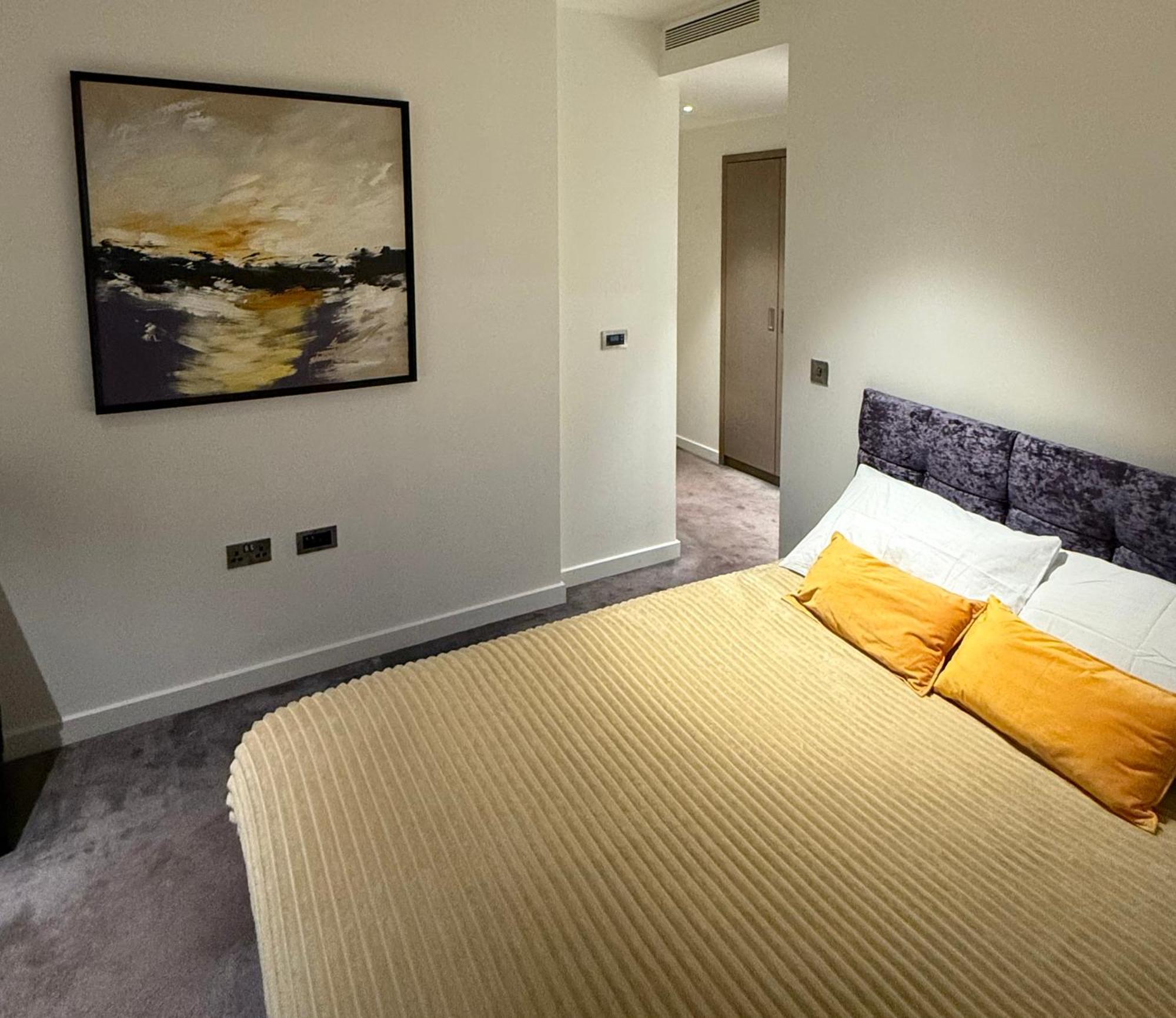 Luxury Modern 2 Bed Flat With Balcony And City View - Canary Wharf City Center London Exteriör bild